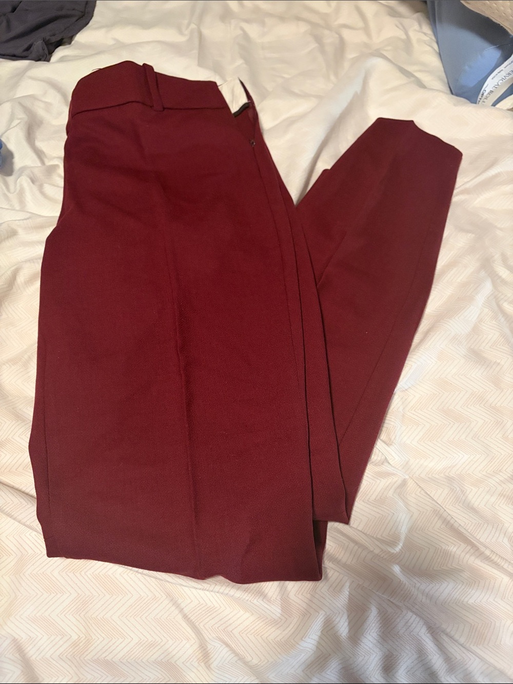 J Crew Minnie Tailored Dress Pants in Burgundy - 0 NWT